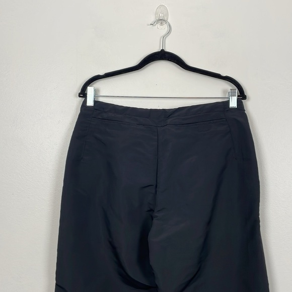 Nike Athletic Windbreaker Pants Mens Small Black Drawstring Waist 4 Pockets - Picture 6 of 8